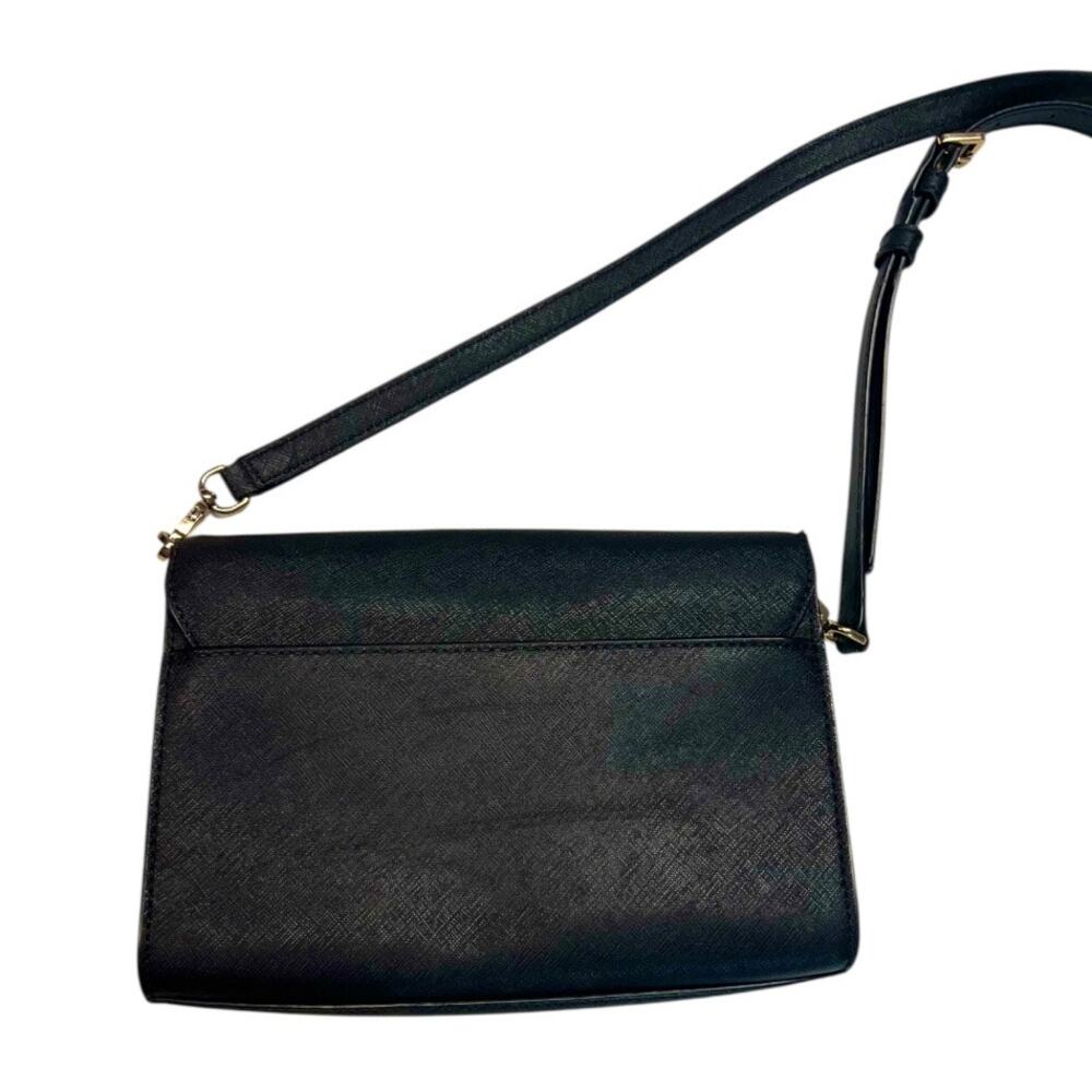 Tory Burch black leather crossbody neutral everyday purse casual - Picture 5 of 8